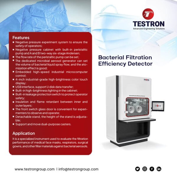 Mask Bacterial Filtration Efficiency Detector