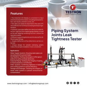 Piping System Joints Leak Tightness Tester