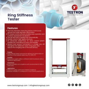 PVC, PP, PE pipe ring stiffness tester supplier and manufacturer