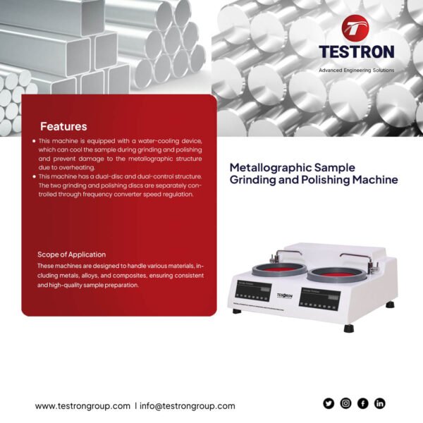 TT-2DE Metallographic Sample Grinding and Polishing Machine