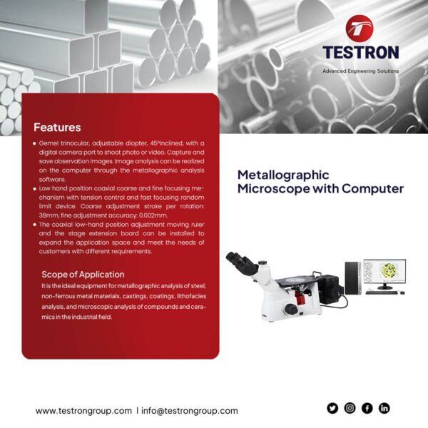 TT-30MW- Metallographic Microscope with Computer