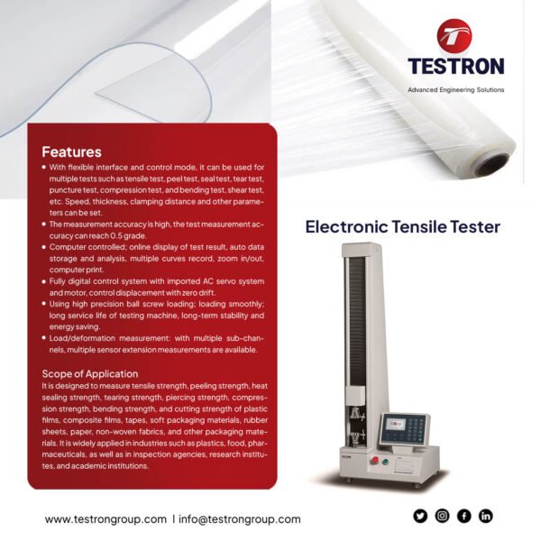 Electronic Tensile Tester supplier and manufacturer