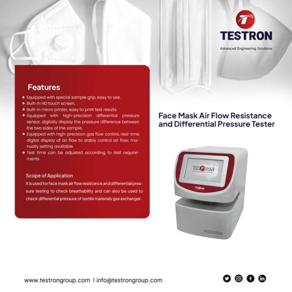 Face mask differential pressure tester