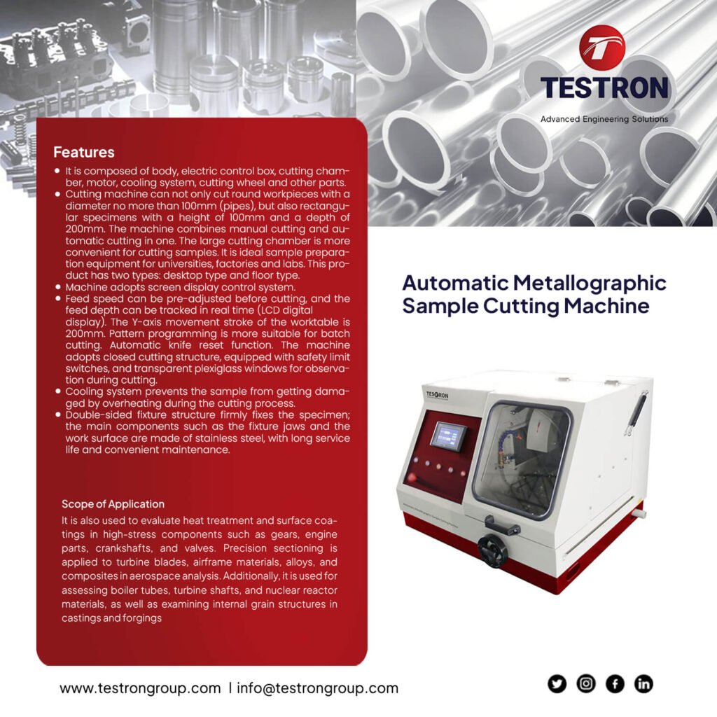 Metal Sample Cutter Metallographic Sample Cutting Machine TT-Q100B | High-Quality Results