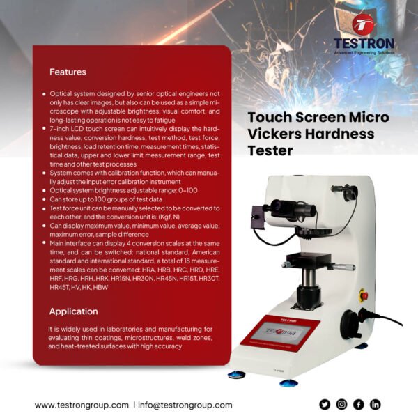 TTVT-1000 Touch Screen Micro Vickers Hardness Tester