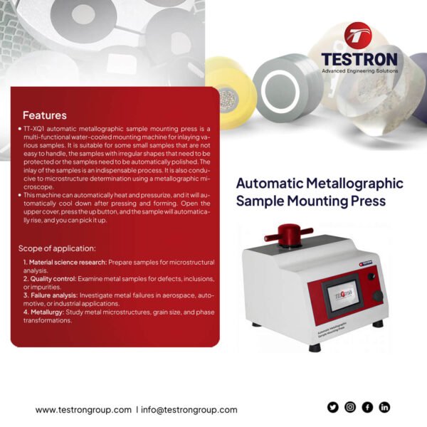 TT-XQ1 Automatic Metallographic Sample Mounting Press