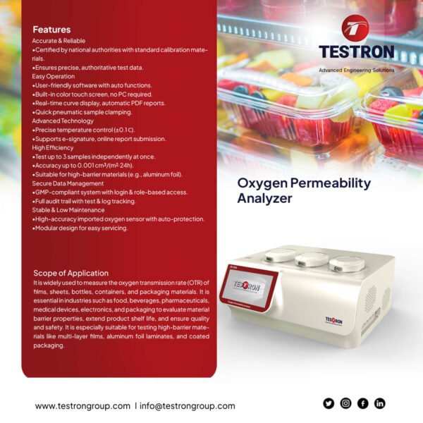 Oxygen Permeability Analyzer, oxygen transmission rate tester, oxygen transmission rate testing equipment