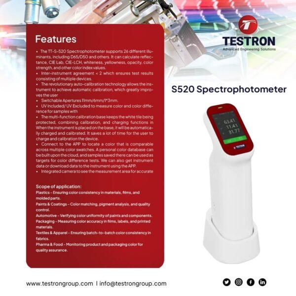 Testron-TT-S-520 Spectrophotometer