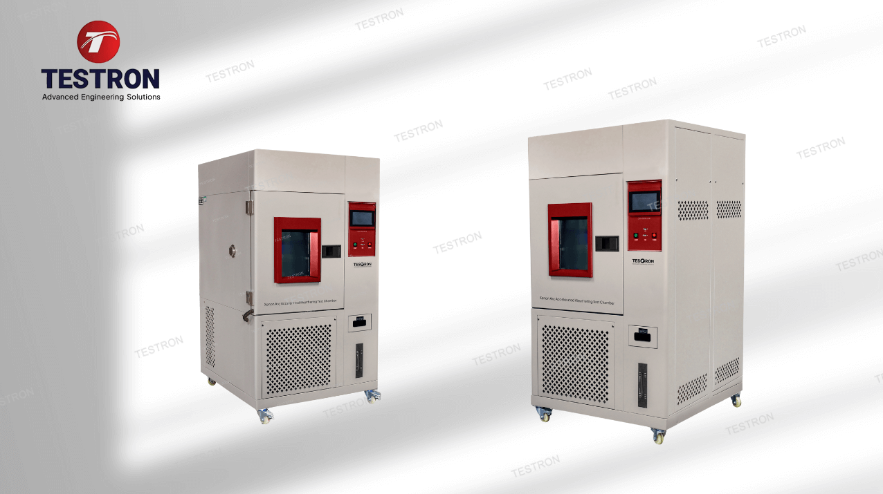 Colorfastness test by using xenon and UV test chambers
