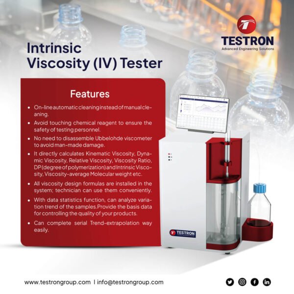 Testron- Intrinsic Viscosity (IV) Tester TT-IVS200 Intrinsic Viscosity (IV) Tester