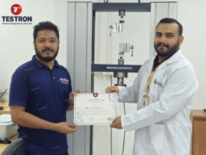 TT-50EDW Computerized Electromechanical Universal Testing Machine Installed at Gulf University