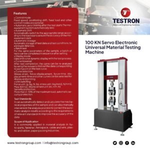 TT-EU0100 100KN Servo Electronic Universal Material Testing Machine