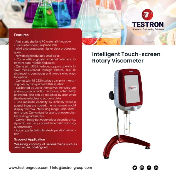 TT-VM R Series Intelligent Touch-screen Rotary Viscometer