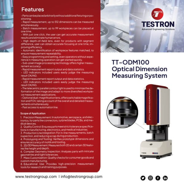 TT-ODM100 Instant Measurement ODM Video Measuring Machine