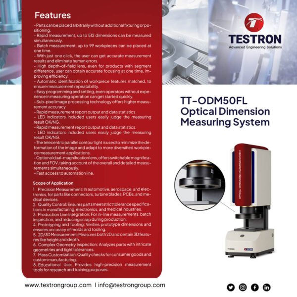 TT-ODM50FL Instant Measurement ODM Video Measuring Machine