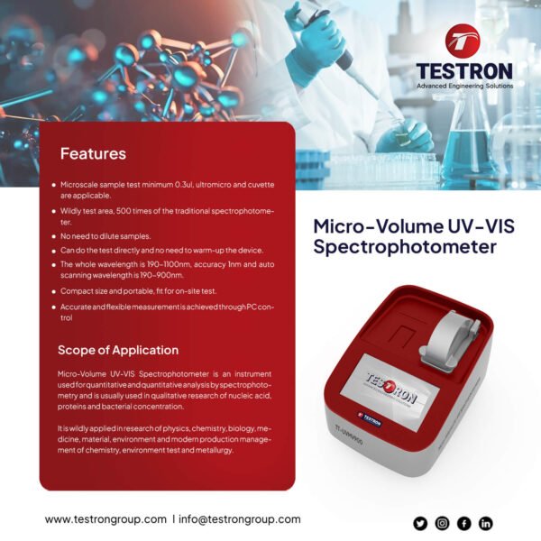 TT-UVMV900 Micro-Volume UV-VIS Spectrophotometer