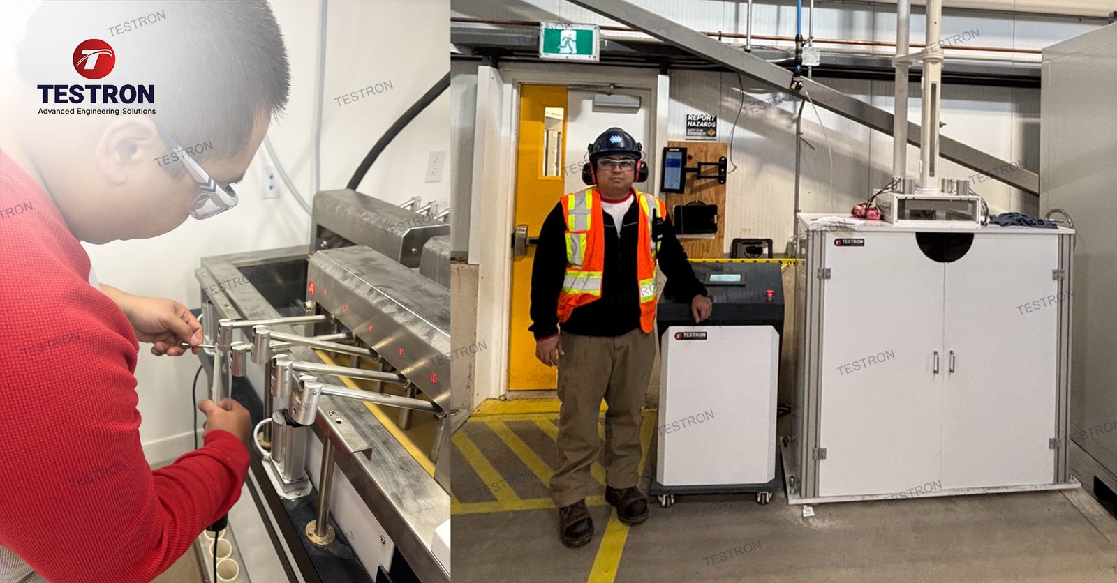 Notched Constant Ligament Stress Tester and Falling Weight Impact Tester at Atlantic Industries, Canada