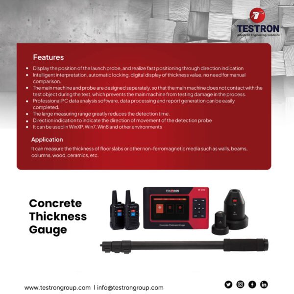 TT-CTG1000 Concrete Thickness Gauge