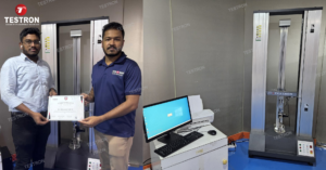 Melt Kanz Chemical lab with installed benchtop double column universal testing machine
