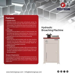 TT-HBM340 Hydraulic Broaching Machine for Impact Test Specimen