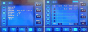 Sample interface of TT-DRW-S Series Superficial Rockwell Hardness Tester