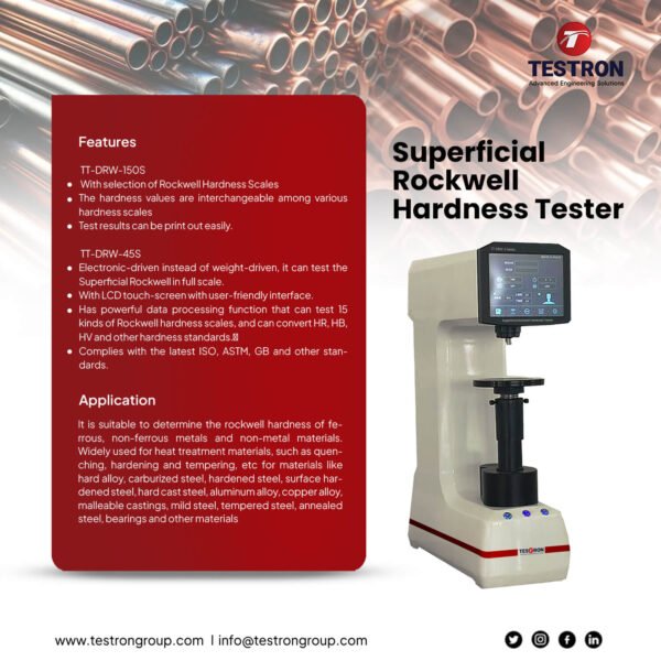 TT-DRW-S Series Superficial Rockwell Hardness Tester