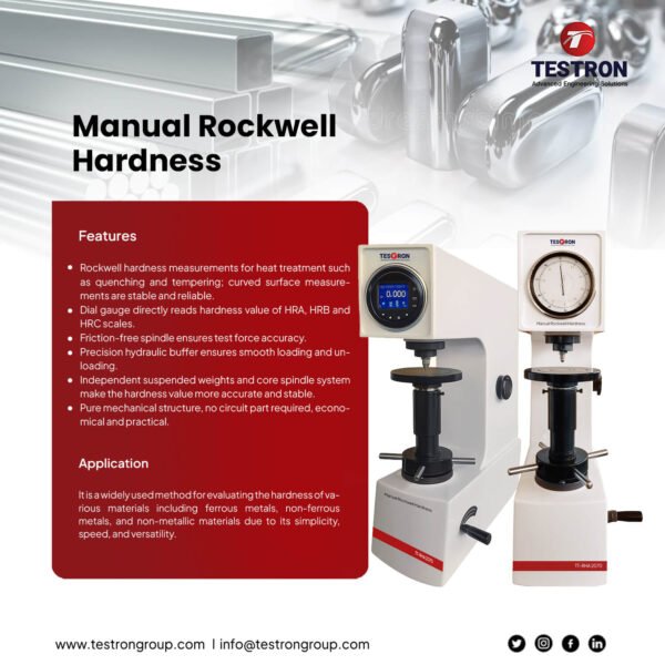 TT-RHA Series Manual Rockwell Hardness Tester