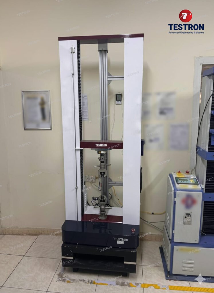 Universal Testing Machine Installed at Al Manar Pipes Factory