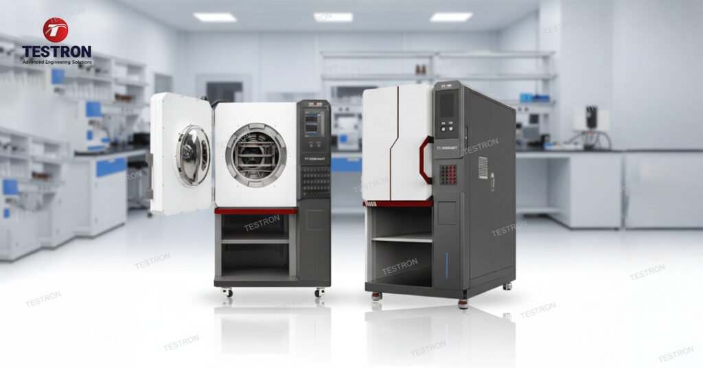 HAST chamber performing temperature humidity and pressure reliability testing in Russia