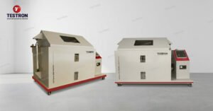 Salt spray test chamber used by Indonesian manufacturers to test corrosion resistance and improve product durability