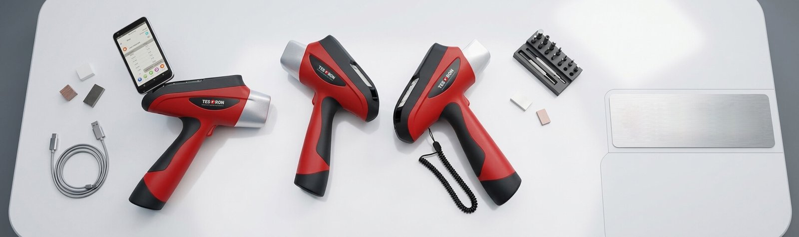 Handheld Portable XRF Analyzer devices for fast, non-destructive metal and material analysis in industrial applications