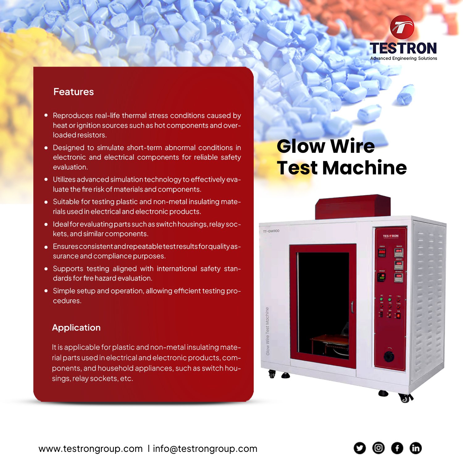 TT-GW1100 Glow Wire Test Machine - Testron Group TT-GW1100 Glow Wire Test Machine - Testron Group