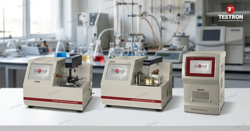 Flash Point Tester used for petroleum testing in Saudi Arabia oil industry